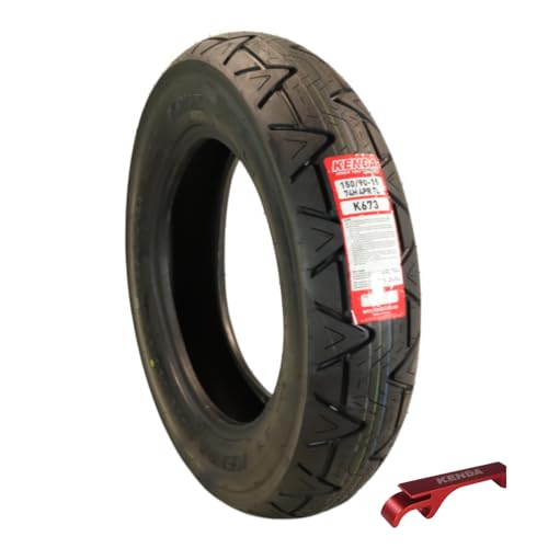 Kenda Kruz K673F 150/90-15 74H Rear Motorcycle Tire - Bias Ply, Tubeless, DOT...
