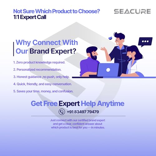 Image of SEACURE Aqua i8 RO Water Purifier | Digital Display | UV+UF+TDS+4X Zinc Booster | 12L Storage | ISI Certified