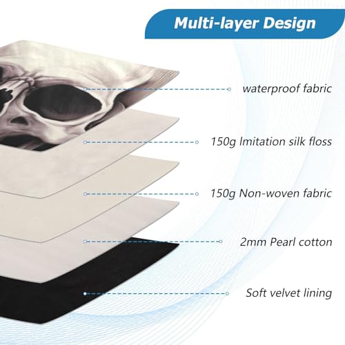Funda para Laptop de 13-14 pulgadas Skull Flowers miniatura 4