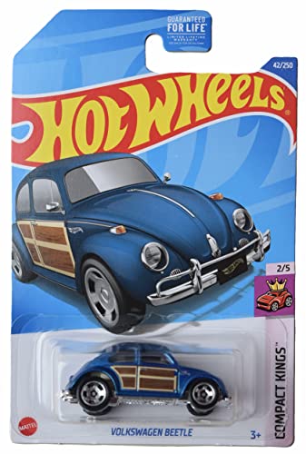 Hot Wheels Volkswagen Beetle 1:64 Azul miniatura 1