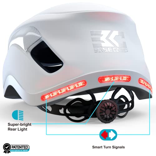 Base Camp Sf-999 Smart Bluetooth Bike Helmet With Speakers Microphone| Rear Lights With Smart Turn Signals | Fr Fit System | Urban Men Women Adult Bike Helmets For Cycling, Skateboard, E-Bike, Scooter #TOP3