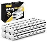 Wukong N45 Mini Magneti Forti, 4x2mm | 60 pezzi Magneti al neodimio Piccoli ma forti per il frigorifero, l'ufficio, la stampante 3D, il modellismo e il fai da te