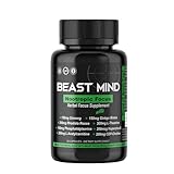 Beast Mind Focus Clarity Nootropic Blend | Ginkgo Biloba | Huperzine A | Rhodiola | Citicoline | L-Theanine | Enhanced Focus & Clarity & Cognitive Function Labs