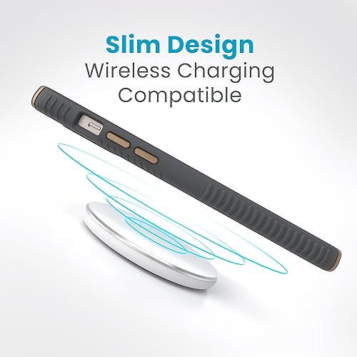 Image of Speck Presidio2 Grip - iPhone 15 Plus Case, 6.7 inch - Grey /Bronze