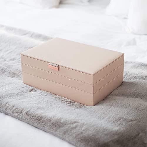 Boîte à bijoux géant Stackers rose pâle grand coffret de rangement modulaire - 4