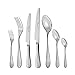 Otto Koning - Dortmund- Set Cubiertos de Mesa de 42 Piezas, Acero Inoxidable 18/10, Acabado Pulido Espejo, Espesor 4mm. Una cubertería de Mesa con diseño Moderno y Elegante para 6 comensales