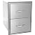 Blaze Grills Heavy-Duty 304 Stainless Steel 16-Inch Double Access Outdoor Grill Accessory, Tool, and Utensil Storage Drawers