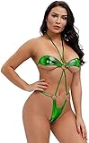 DeSeeni Micro One Piece Swimsuit for Women Slingshot Thong Monokini Swimwear Sexy Women Bikini Teddy...