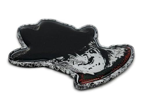 Image of Elektroplate Officially Licensed Freddy Krueger Nightmare on Elm Street All Metal Emblem for Cars, Trucks, and All Auto | Universal Fit at 2.9 inch x 3.45 inch | Weatherproof