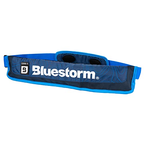 BLUESTORM Cirro 16 Manual Inflatable Belt Pack for Adults | US Coast Guard (USCG) Approved Life Jacket Waist Belt PFD for SUP Paddleboarding, Fishing & Kayaking