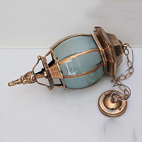 Lustre extérieur en aluminium de prestige et verre style lanterne
