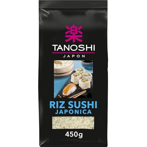 Riz d'origine Japon TANOSHI Spécial Sushi - Riz rond premium aux grains brillants - Lot de 3