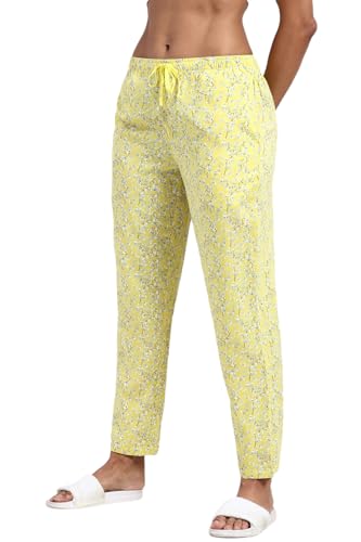 Image of Van Heusen Women's Printed Lounge Pants | Drawstrings & Side Pockets | Ultra Soft Fabric | Relaxed Fit | At home pyjamas | Everyday Comfort | Printed | Style 55306 | Available in Pack of 1 & 2