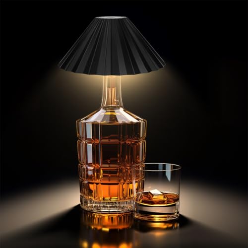 KENNEAS Flaschenlampe LED Akku Aufladbar Touch Tischleuchte kabellos...
