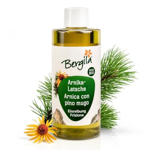 Bergila Arnika-Latsche Einreibung 500 ml ECOBio - aus 100% natürlichen, biologischen Rohstoffen - kontrollierte und zertifizierte Qualität aus Südtirol