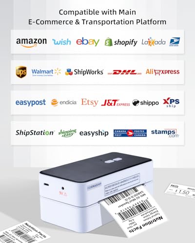 Born4Ship Thermal Shipping Label Printer - 4X6 Label Printer For Shipping Packages, Usb Thermal Printer For Home Shipping Small Business thumb #2