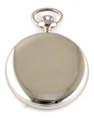 Dueber Special Railway Swiss Mechanical Pocket Watch High Polish Chrome Open Face Case - USA!