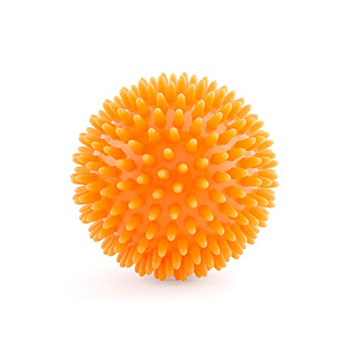 Bodhi Grande balle de massage à picots de 9 cm de diamètre (orange) pour auto-massage, rééducation et fitness, zones réflexes – Également disponible en kit