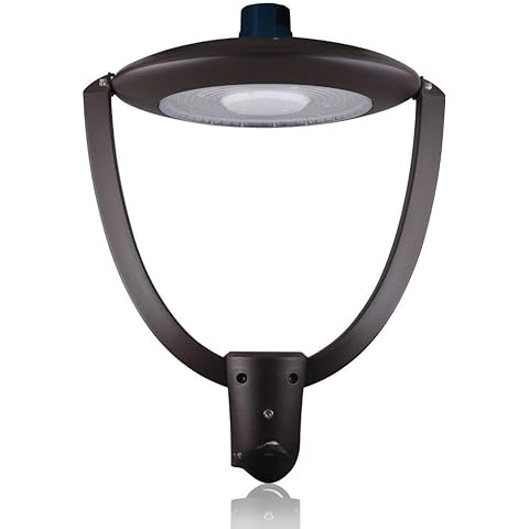 RuggedGrade 150 Watt LED Post Top Fixture - Centauri II Series Area Light - 20,000 Lumens - with Photocell - Black Housing Cover