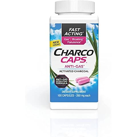 CharcoCaps Anti-Gas Formula Capsules 100 ea (Pack of 3) Cover