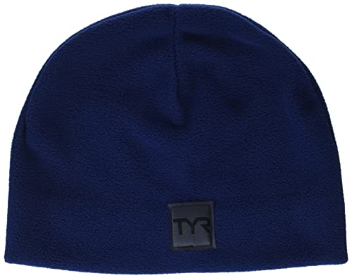 TYR Standard Unisex Fleece Beanie, Navy, One Size