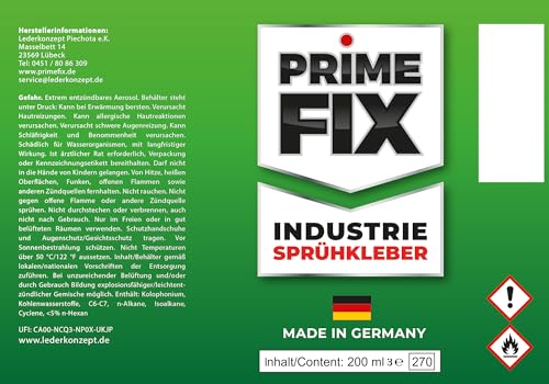 Prime FIX Sprühkleber - Industriekleber - extra stark 200ml