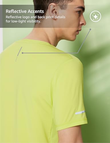 Image of Symbol Premium Men's Solid Regular Fit Sports Stretch T-Shirt | Round Neck | Raglan Sleeve | Moisture-Wicking | Activewear | Running | Gym | Plain (Available in Plus Sizes)