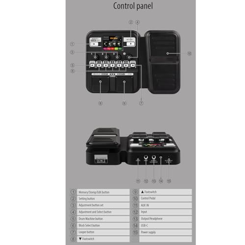 Processeur multi-effets guitare à échantillonnage IR 512 points pour modélisation sonore précise - 5