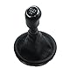 L & P Car Design L&P A262-2 Schaltsack Schaltmanschette Schwarz Schaltknauf 5 Gang kompatibel mit VW T5 Knauf Schaltknopf Rahmen Komplettset Plug Play Ersatzteil für 7H0711113