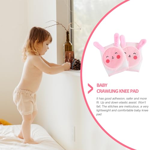 1Pair Knee Pads Breathable Crawling Protection for Years Flexible Moisture Wicking Leg Warmers for Boys Rabbit Design4