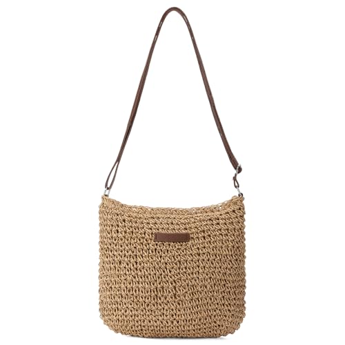 Straw Beach Bags for Women Summer Crossbody Bag Shoulder Bag Wove...