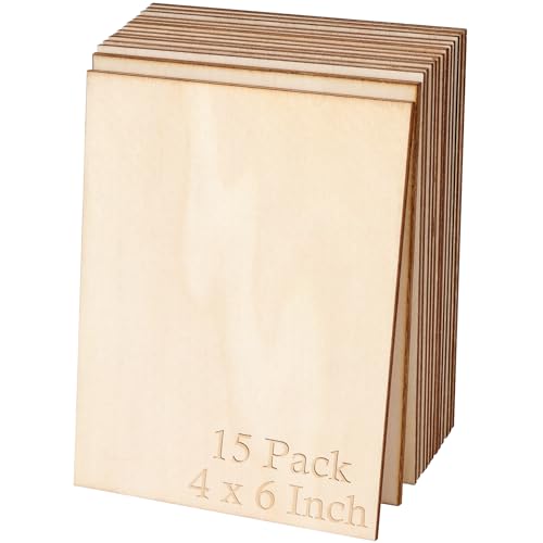 Blisstime 15PCS 4x6 Inch Wood...