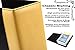 2Fold Binder for Holding Broadway Play Program and Theater Programs with 30 Custom Sheet Protectors - PU Leather - Fits Programs from Mid 1980s to Modern (Yellow/Black EmbossedP)