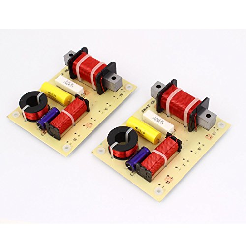 uxcell 3-Way 180W Crossover Filter Frequency Divider 2Pcs