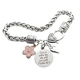 Religious Bible Verse Bracelet for Her Scripture Quotes Bracelet Faith Christian Jewelry Encouragement for Women Friend God is within her, she will not fall (PSALM 46:5)