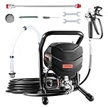 VEVOR Pulvérisateur de Peinture sans Air sur Pied, Pistolet de Peinture 650 W, Haute Pression 3000 PSI, Tige d'Extension et Kit de Nettoyage, pour Peinture Intérieure Extérieure Fournitures Clôtures