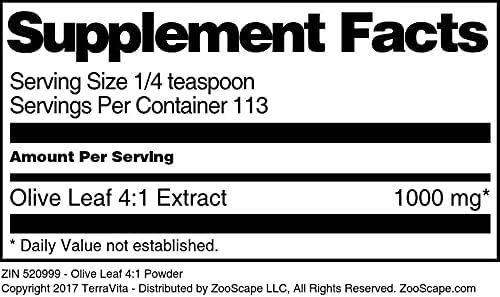 Miniatura 4 de Terravita Hoja de Olivo 41 Polvo (4 oz, ZIN 520999)