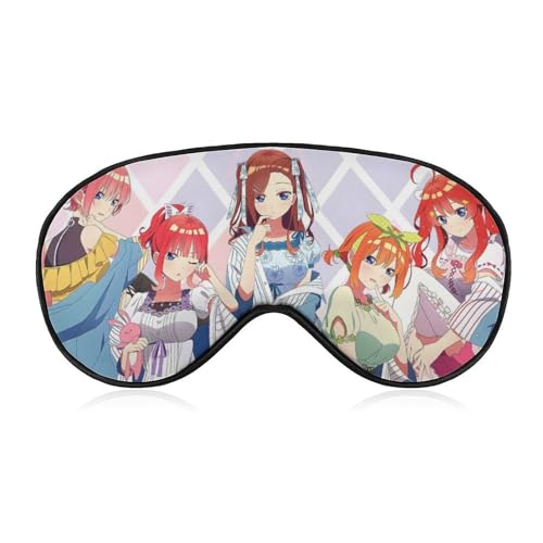 五等分の花嫁 アイマスク 睡眠用アイマスク 遮光率99.99%以上 目隠し シルク アイピロ 眼罩 睡眠グッズ 快眠 安眠 圧迫感なし 通気性