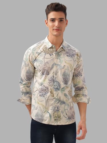 Image of BULLMER Trendy Regular Fit Striped Causal Full Sleeve Shirt for Men.