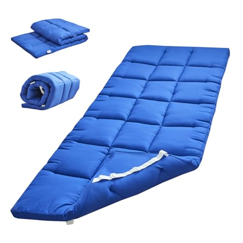 Cot Mattress Topper,Lightweight Cot pad,Quilted Cot Pads for Camping,Soft Comfortable Sleeping Cot Mattress Pad Only