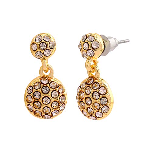 Tone Disco Ball Drop Earrings