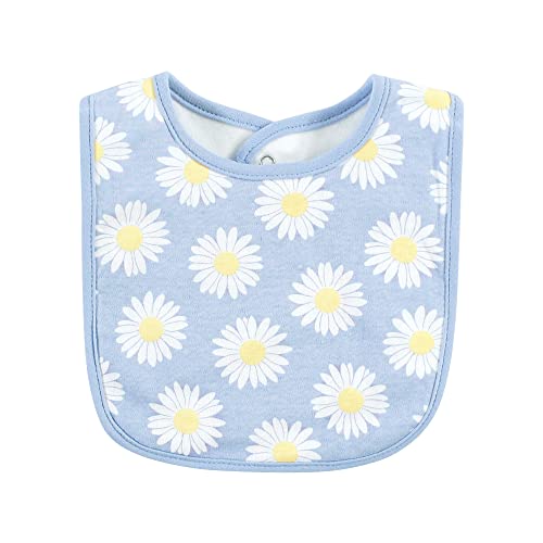 Image of Hudson Baby Unisex Baby Cotton Bibs, Bee Kind, One Size