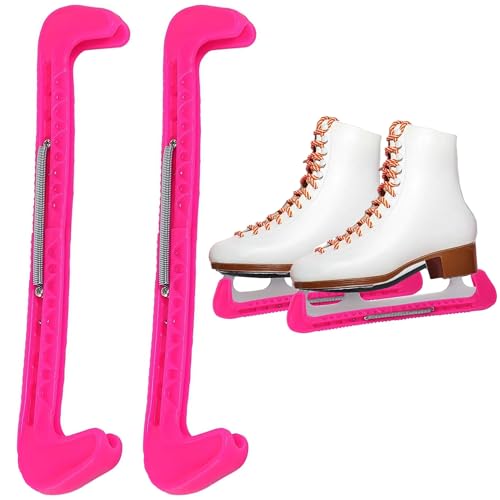 1 Paar Schlittschuhschutz, Kufenschoner Für Eishockeyschlittschuhe, Verstellbarer Spatenschutz, Schlittschuh-Schutzvorrichtungen,Universal Kufenschoner Schlittschuhe für die Meisten Schlittschuhgrößen