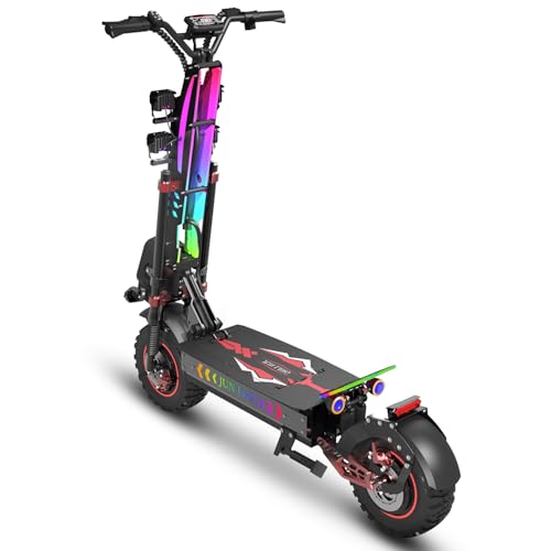 Image of JL86 Offroad Electric Scooter - 55 MPH & High-Performance 10000W Fastest Dual Motor, 75-Mile Long Range, 13 inch Off Road Tires, 60V 40Ah Power Battery, 4-Piston Brakes