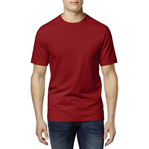 Club Room Mens Cotton Short Sleeves T-Shirt Red XXL