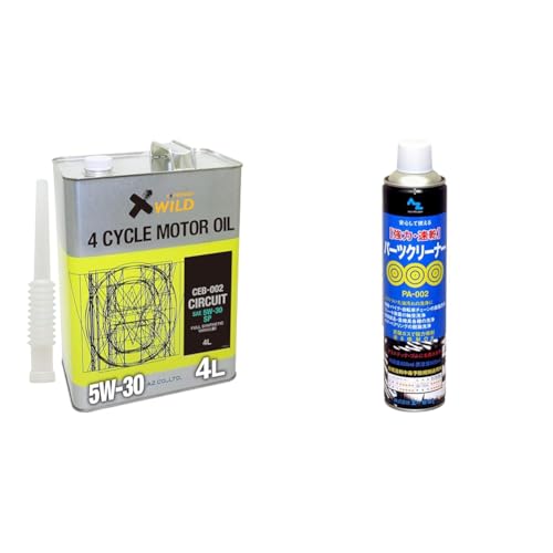 �y�Z�b�g�����zAZ (�G�[�[�b�g) CEB-002 4�֗p �G���W���I�C�� 4L 5W-30 SP CIRCUIT 100%���w������ VHVI �����ԗp EG514 + PA-002 ���́E�����p�[�c�N���[�i�[650ml Y012