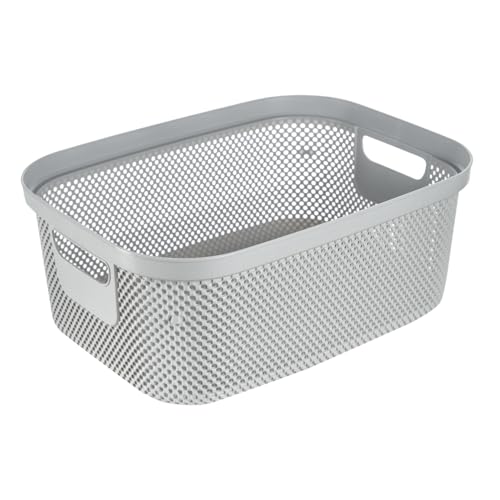 keeeper Cesta de almacenaje gris nórdico, 38x28,5x15, gama Stine