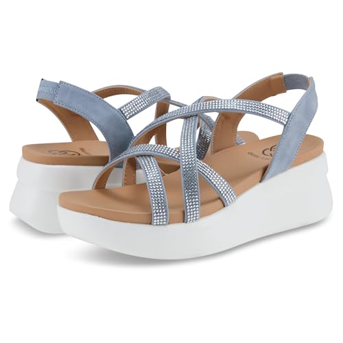 Daisy Fuentes Fred Women's Wedge Sandals Comfortable...