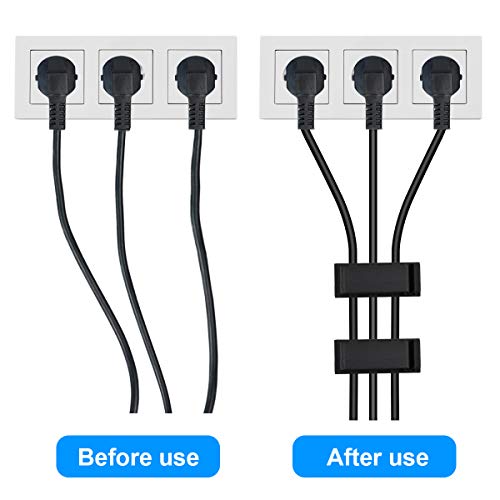 Dokpav 50Pezzi Clip per Cavi con Adesivo