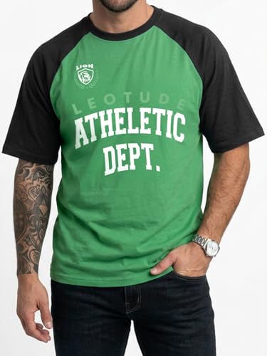Image of LEOTUDE Men Polycotton Classy Look Regular Fit Round Neck Half Sleeve